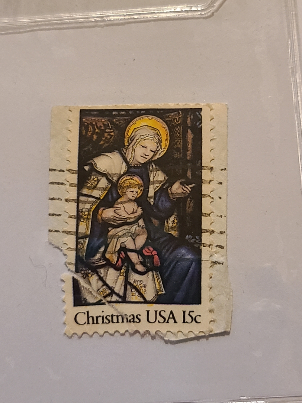 Antique Christmas Stamp Art - Collectors Stamp